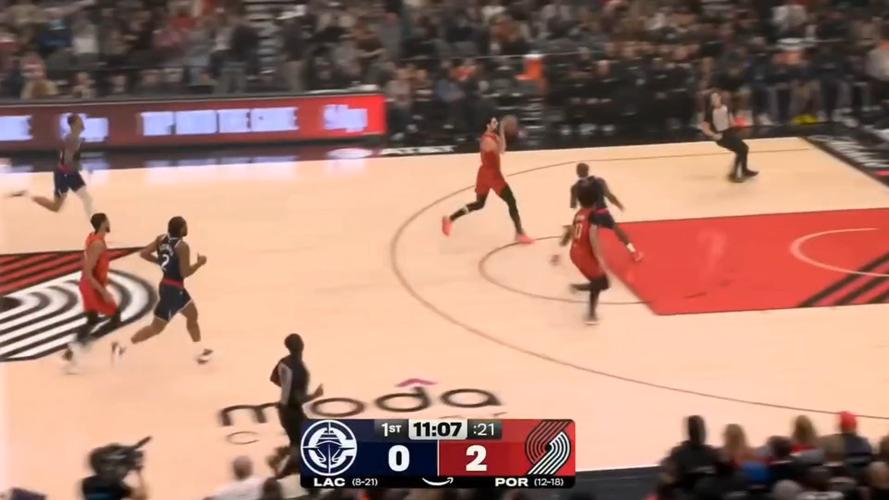 快船对阵开拓者