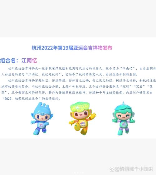 杭州亚运会吉祥物的含义