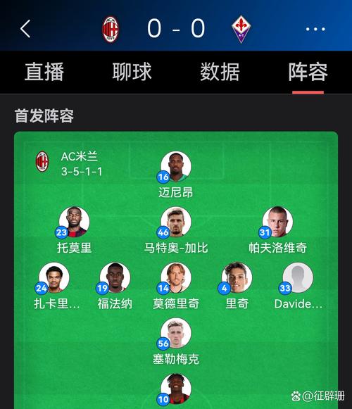 意甲ac米兰比赛结果