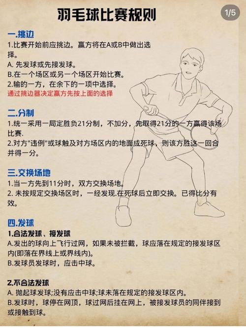 羽毛球的比赛规则简单讲解