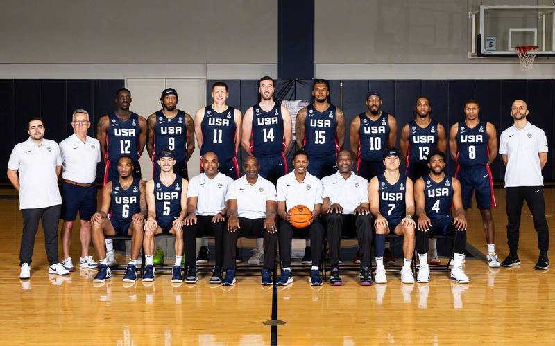 19年世界杯篮球美国队