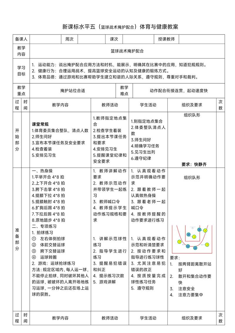 实用过人技巧 篮球教案