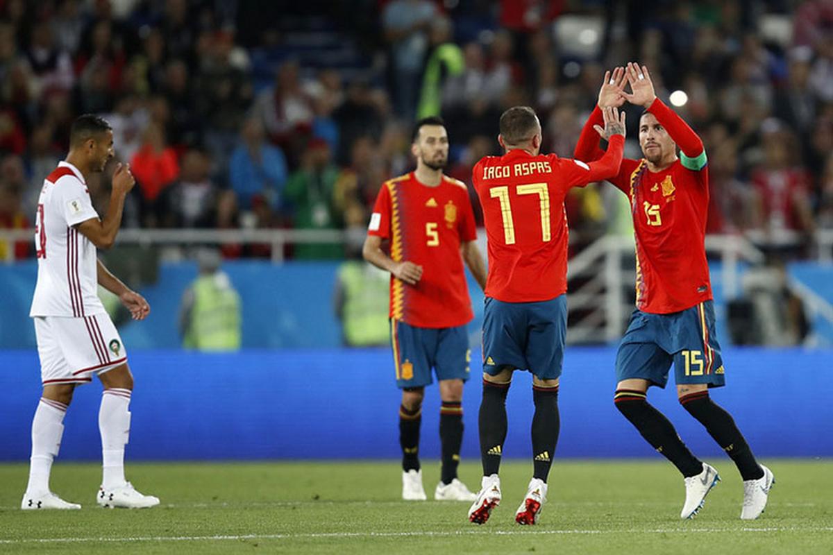 西班牙队和俄罗斯队