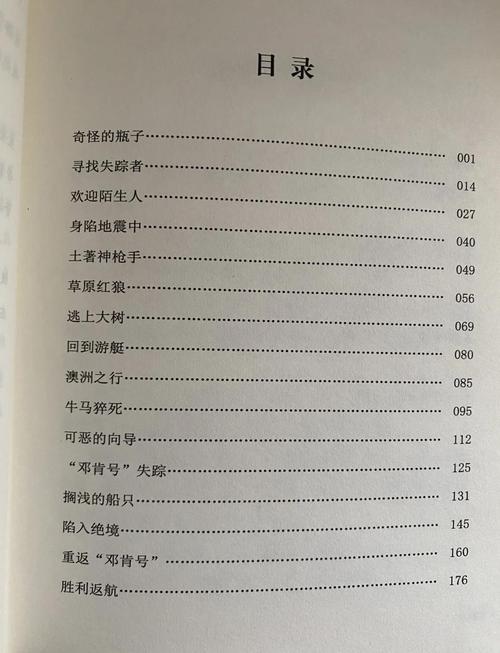 格兰特船长的儿女一共有几章