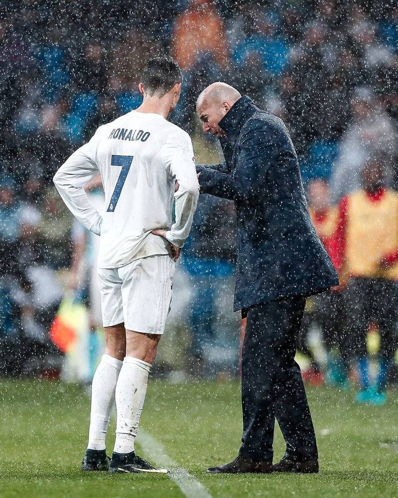 c罗和齐达内一起踢过球吗